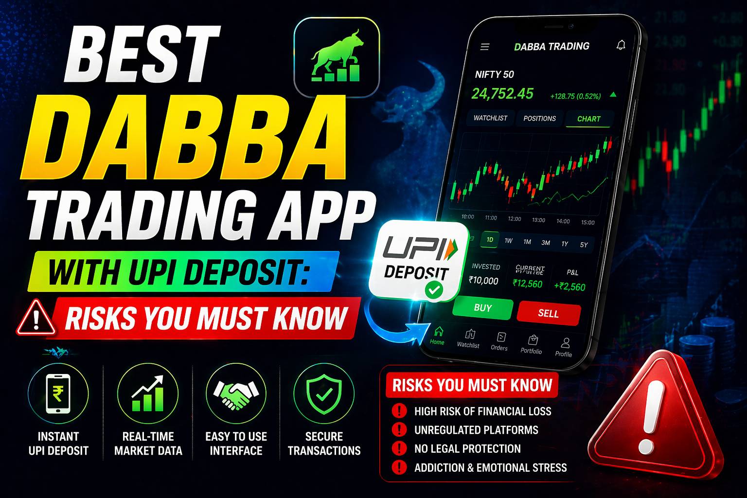best dabba trading app with UPI deposit